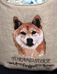 柴犬(ミニサイズ) ミシン刺繍 作品 犬