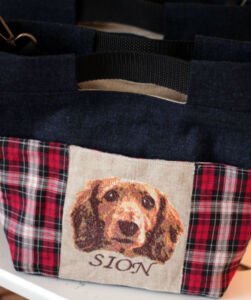 オーダー作品 ミシン刺繍 作品 犬
